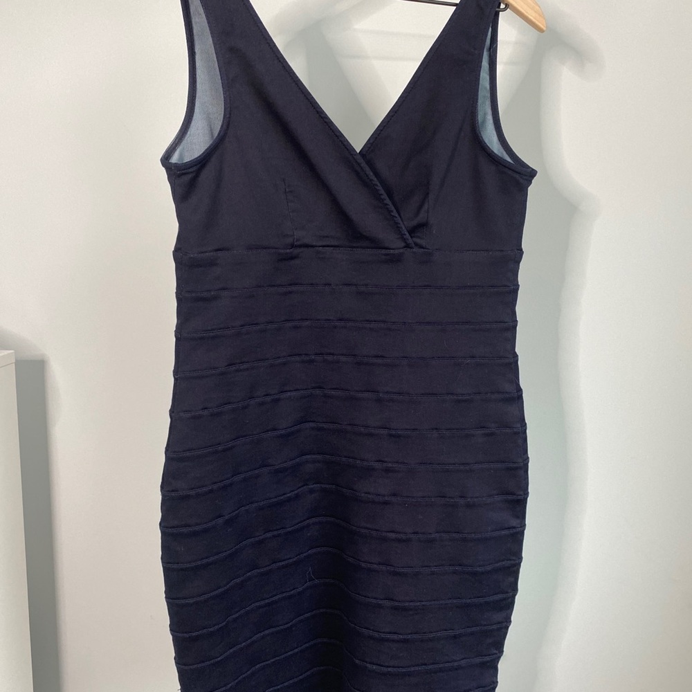 NWT Express Navy Sexy Form Fitting Dress L